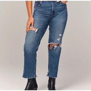 Abercrombie and Fitch The Ankle Straight Ultra High Rise Denim Jeans, Size 26/2